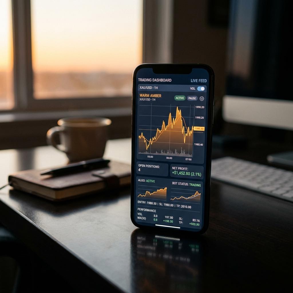 Avantiq AI KI-Krypto-Handelsplattform auf Smartphone und Desktop